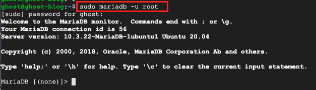 MariaDB login server